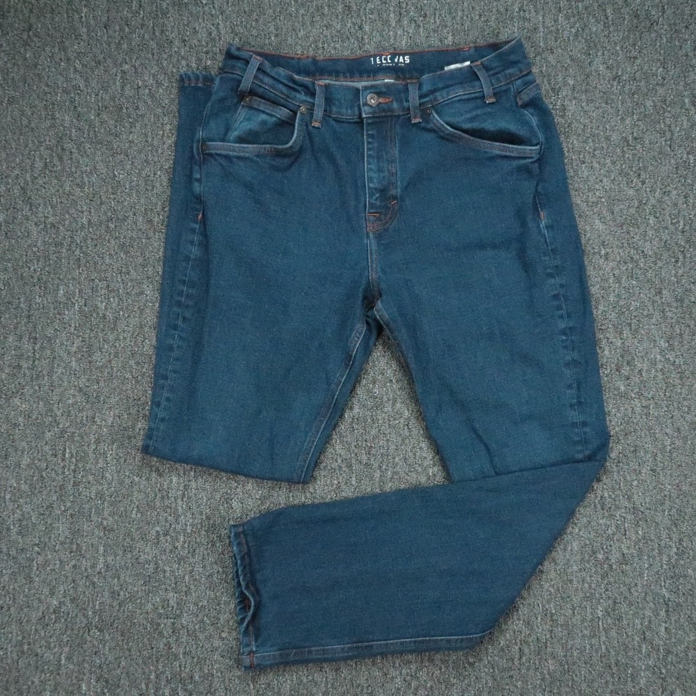 Tecovas Jeans Mens 33x32 Blue Rugged Relaxed 5 Pocket Dark Wash Western